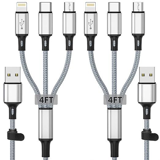 Introducing our innovative 3 in 1 Universal Charging Cable, the perfect solution for all your charging needs.