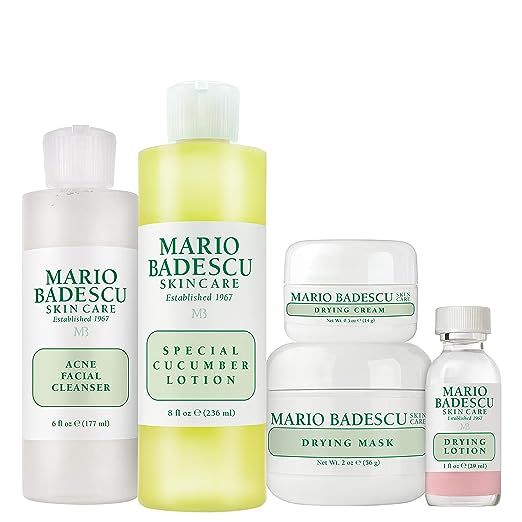Mario Badescu Acne Starter/Control/Repair Skin Care Kit for All Types of Breakouts | Facial Set Ideal for Combination or Oily Face for Healthy, Clear Complexion image