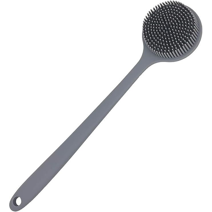 The DNC Silicone Back Scrubber for Shower Bath Body Brush with Long Handle is a practical and convenient tool that offers a gentle and effective way to cleanse and exfoliate your skin in the shower or bath.