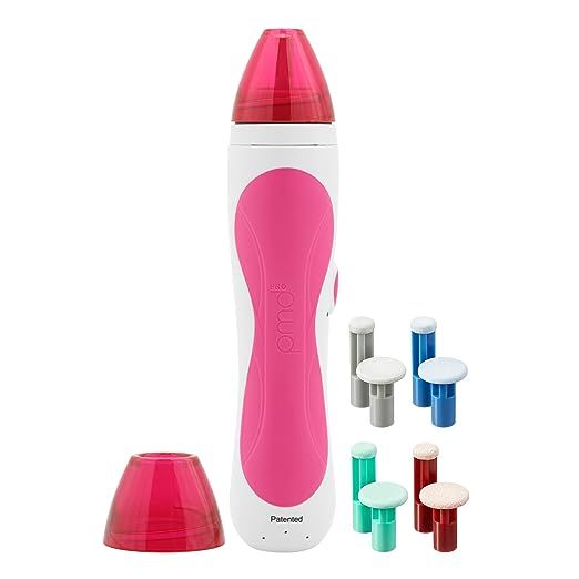 PMD Personal Microderm Pro - At-Home Microdermabrasion Machine with Kit for Face & Body - Exfoliating Crystals and Vacuum Suction for Fresh and Radiant Skin - High & Low Speed Options image