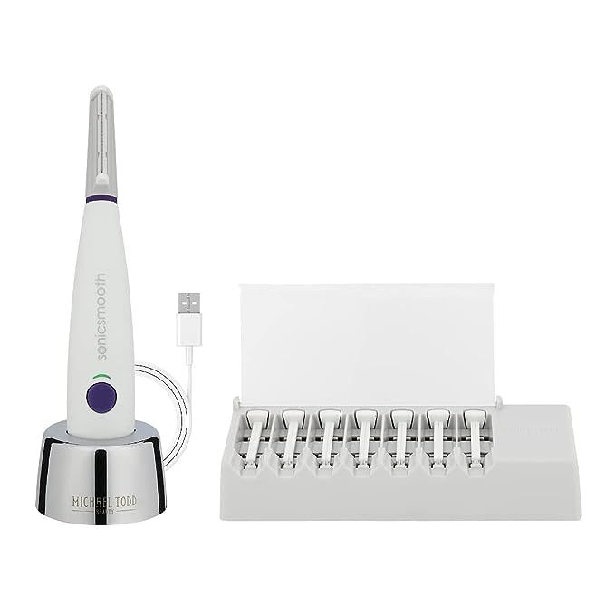 Michael Todd Beauty offers the Sonicsmooth 2-in-1 Women's Facial Exfoliation and Peach Fuzz Hair Removal System. This innovative tool combines dermaplaning and hair removal into one convenient device. With its gentle sonic technology, Sonicsmooth provides a safe and effective way to exfoliate the skin and remove unwanted hair.