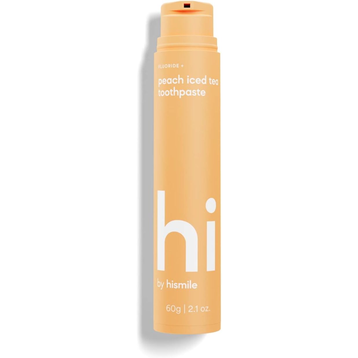 Introducing a refreshing twist to your oral care routine, the innovative Hi by Hismile Toothpaste in Peach Iced Tea flavor brings a burst of fruity freshness to your daily teeth-cleaning regimen.