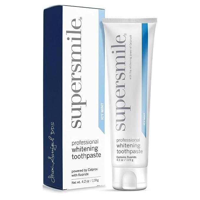 Supersmile Professional Whitening Toothpaste with Fluoride is a highly effective dental product that offers powerful teeth whitening benefits without causing sensitivity. This toothpaste is specifically designed to deliver professional-grade results, making it a popular choice among those seeking a brighter smile.