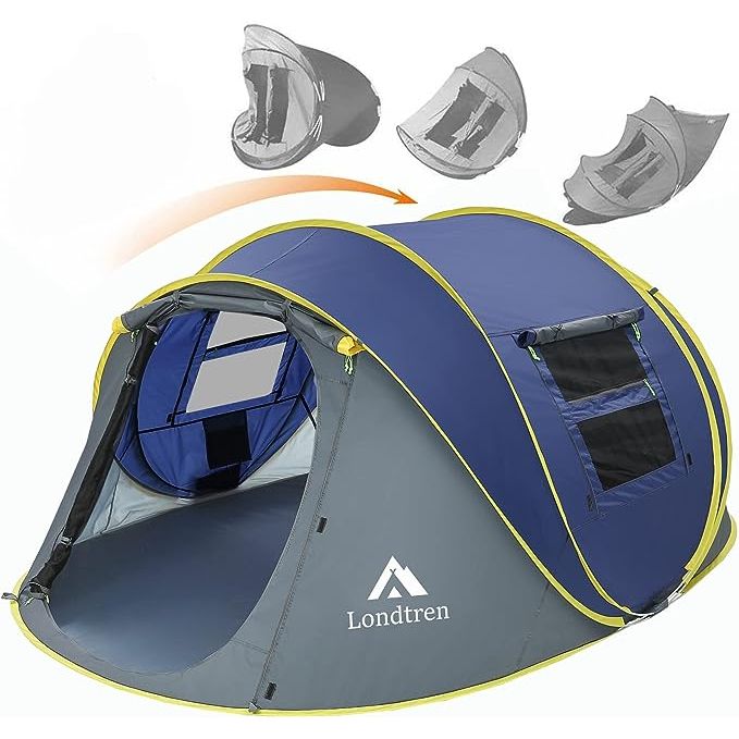 In summary, the 4 Person Easy Pop Up Tent Waterproof Automatic Setup 2 Doors is the ultimate choice for outdoor enthusiasts seeking convenience and reliability. With its easy pop-up design, waterproof materials, dual-door feature, and compact size, this tent guarantees a comfortable and hassle-free camping experience. No matter the adventure, this tent is your cozy home away from home.