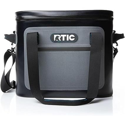 Introducing the RTIC soft insulated cooler, the ultimate solution to keeping your food and drinks cool for up to 24 hours. Whether you're heading to a picnic, camping trip, or a day at the pool or lake, this floating cooler is a must-have. With its heavy-duty nylon shell, it is both lightweight and durable, making it the perfect companion for any a