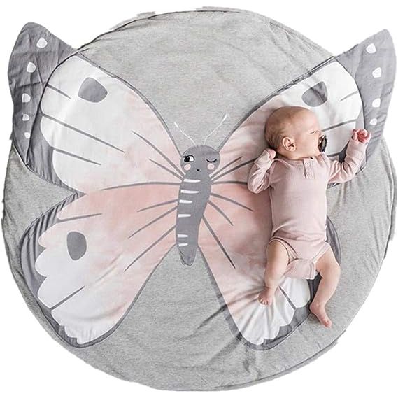 Introducing the Abreeze Baby Play Mat, the perfect accessory for your little one! Made of 100% cotton, this play mat is incredibly soft and gentle on your baby's delicate skin. Measuring at a generous 35.43 inches in diameter, it provides ample space for babies to play and explore. Its unisex design makes it suitable for both infant boys and girls.