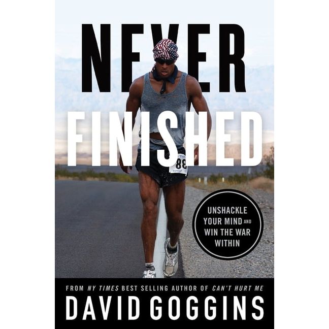 Title: Never Finished: Unshackle Your Mind and Win the War Within - A Game-Changing Paperback by David Goggins
Introduction:
Never Finished: Unshackle Your Mind and Win the War Within is an inspiring book written by David Goggins, a former Navy SEAL, endurance athlete, and motivational speaker.