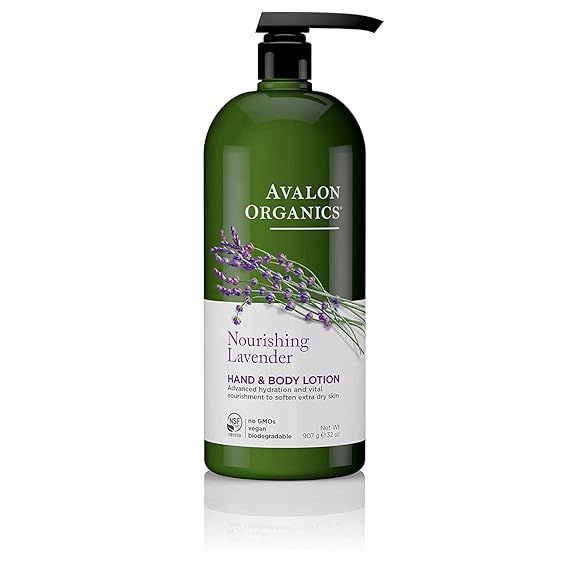 Avalon Organics Hand & Body Lotion provides nourishment and moisturization with a soothing lavender scent. This lotion is packaged in a generous 32 oz bottle, ensuring long-lasting use.
Made with a blend of plant-based ingredients, Avalon Organics Hand & Body Lotion is designed to pamper skin without any harmful chemicals or synthetic fragrances.