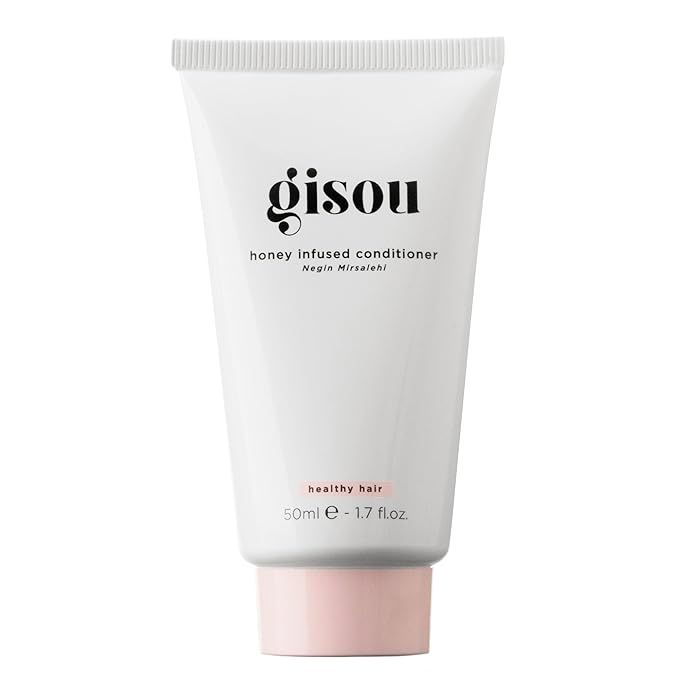 Gisou Honey Infused Conditioner Travel Size is a nourishing hair conditioner that comes in a convenient 1.7 fl oz bottle. Formulated with an enriching ingredient known as Mirsalehi Honey, this weightless conditioner aims to provide essential moisture and hydration to your hair, leaving it soft and manageable.