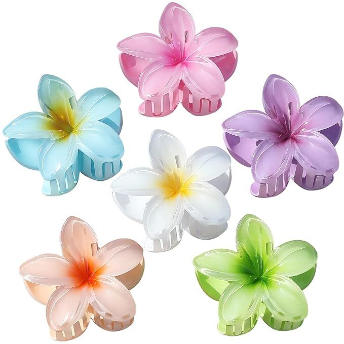 Introducing our trendy and stylish Hawaii Style flower claw clips! These clips are not only cute and pretty, but they are also incredibly functional. They are perfect for holding all your hair up tightly while you go about your daily activities.