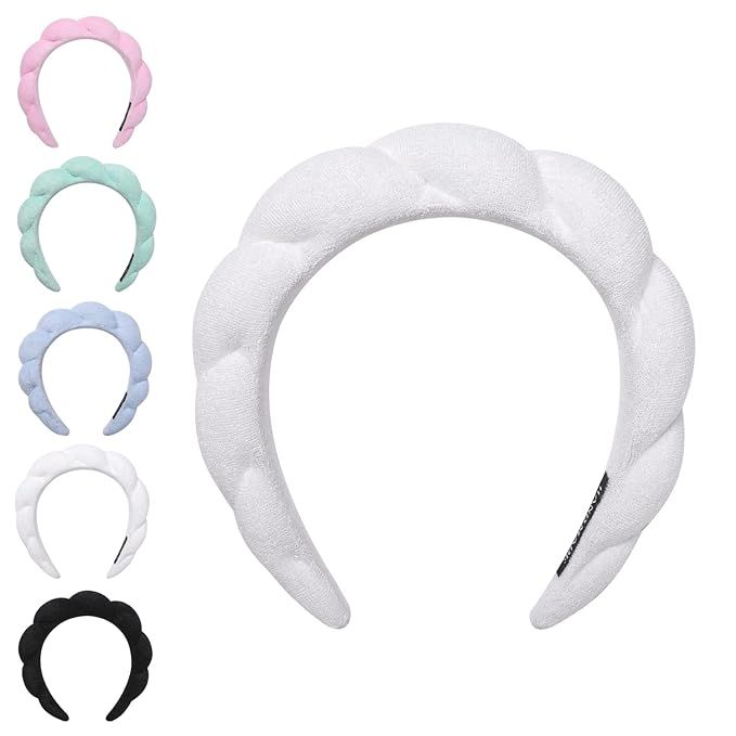Yerpkefey Spa Headbands for Women are versatile accessories designed to enhance skincare, makeup application, and shower routines. These makeup headbands are specifically crafted for women and are available in a refreshing white color.
These headbands are perfect for keeping your hair away from your face during various beauty rituals.