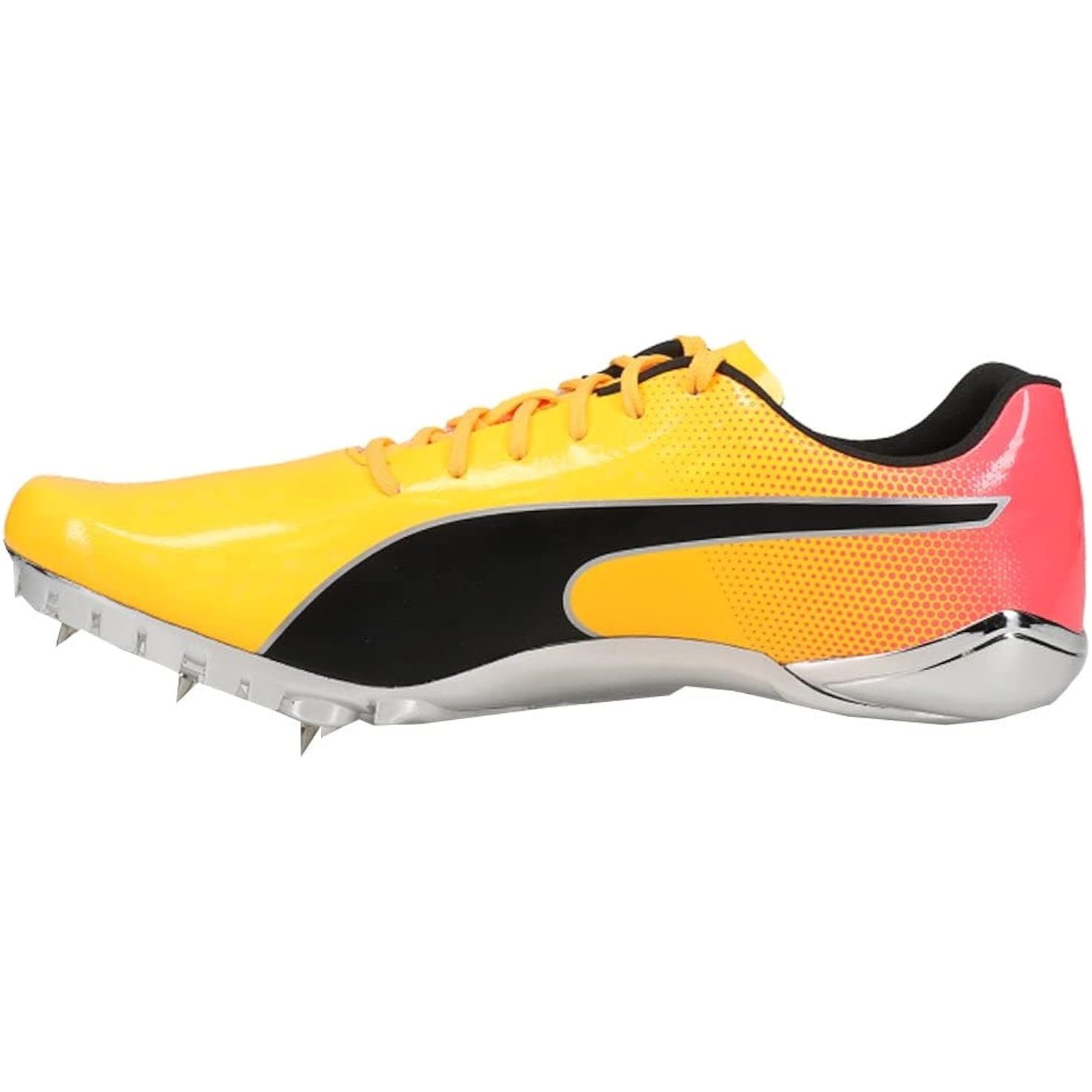 The PUMA Men's Evospeed Electric Sneaker is a popular athletic shoe designed for male athletes looking for speed and agility on the track. This sneaker is specifically crafted to enhance performance during sprinting events such as the 100m and 200m sprints.