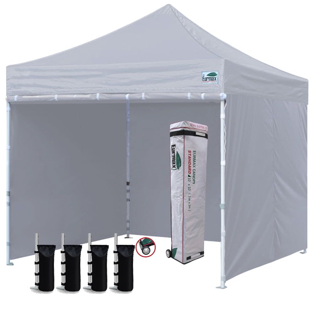 The Eurmax commercial 10x10 canopy tent outdoor gazebo is the perfect temporary shade solution for any outdoor activity in the sun. Whether it's for commercial purposes like outdoor promotions, trade shows, or tailgate parties, or for recreational use such as picnics, camping, or outdoor sporting events, this canopy tent has got you covered.
