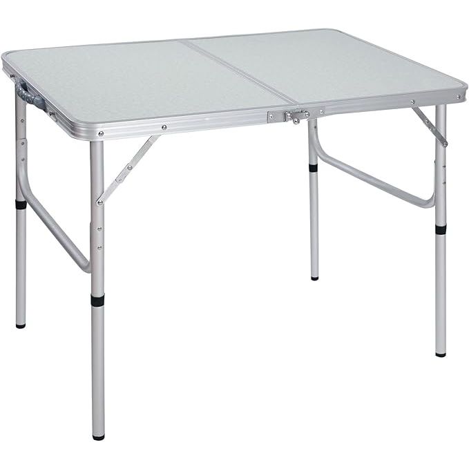 Introducing the REDCAMP Aluminum Camping Table - the perfect companion for all your outdoor adventures. Designed with both campers and outdoor enthusiasts in mind, this portable and lightweight table is a must-have for any outdoor activity, whether it's a picnic, beach outing, or camping trip.