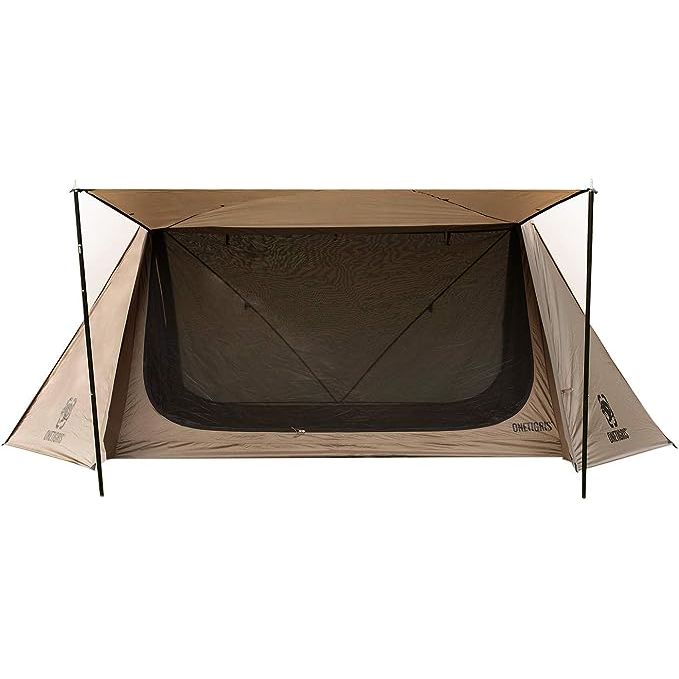 For those who prefer to blend seamlessly into nature, our tent is designed in a practical coyote brown color, ideal for stealth camping. Its tactical style gear and dimensions of 12.3ft (L) * 4.4ft (W) * 4.1ft (H) (375cm * 135cm * 125cm) further enhance its appeal. Despite its spaciousness and durability, this shelter weighs only 6Ib (2700g), making it the ultimate choice for your outdoor endeavors.