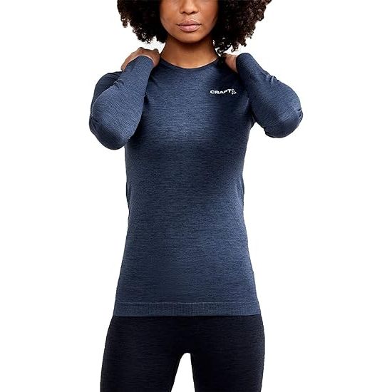 Craft Sportswear Women's Core Dry Active Comfort LS is a long sleeve baselayer top designed specifically for active women who engage in sports like skiing and trekking.