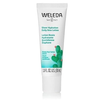 Weleda Sheer Hydration Daily Dew Face Lotion is a popular skincare product that offers lightweight moisturization and hydration for the skin. With a plant-rich formula containing Prickly Pear Cactus Extract and Aloe Vera, it is designed to provide nourishment and balance to the skin.