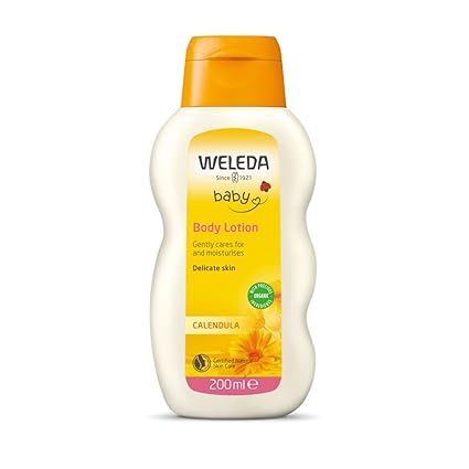 Weleda Baby Calendula Comforting Body Lotion is a plant-rich moisturizer designed for the delicate skin of babies. With a combination of natural extracts including Calendula, Chamomile, Sweet Almond, and Sesame Oils, this lotion offers gentle and nourishing hydration.