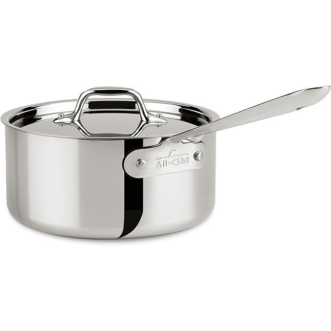 The All-Clad D3 3-Ply Stainless Steel Sauce Pan with Lid is a versatile and durable piece of cookware designed to make your cooking experience easier and more enjoyable. Made from high-quality stainless steel, this saucepan offers excellent heat distribution and retention, ensuring even and efficient cooking results every time.