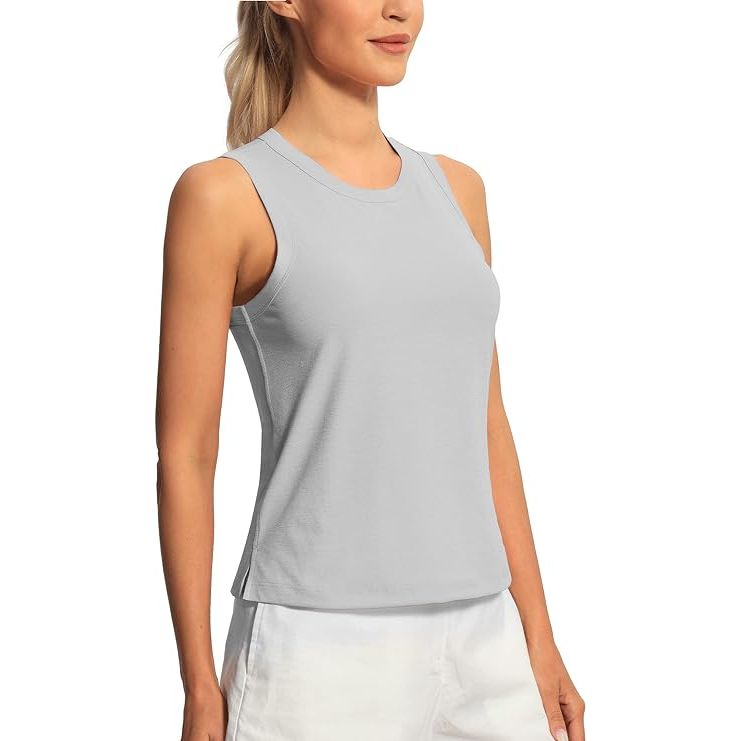 The Hiverlay Women's Athletic Tank Top is a versatile and stylish addition to your workout wardrobe. Made from a blend of polyester and spandex, this tank top is soft, comfortable, and quick-drying, giving you the flexibility and freedom of movement you need during your workouts.