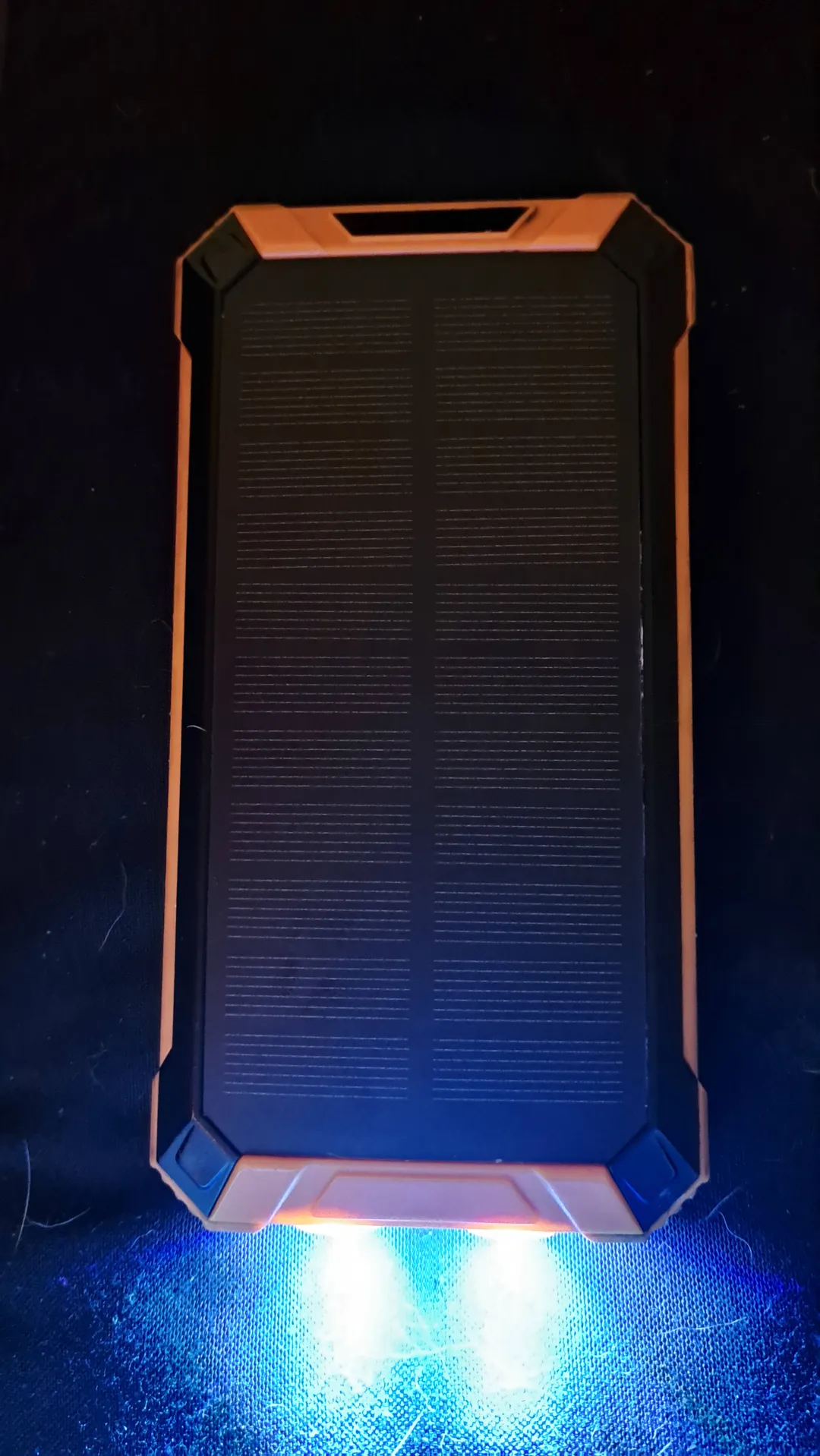 Review: Bug Out Bag,  Dizarter CoolLuzer Solar Charger Power Bank, 