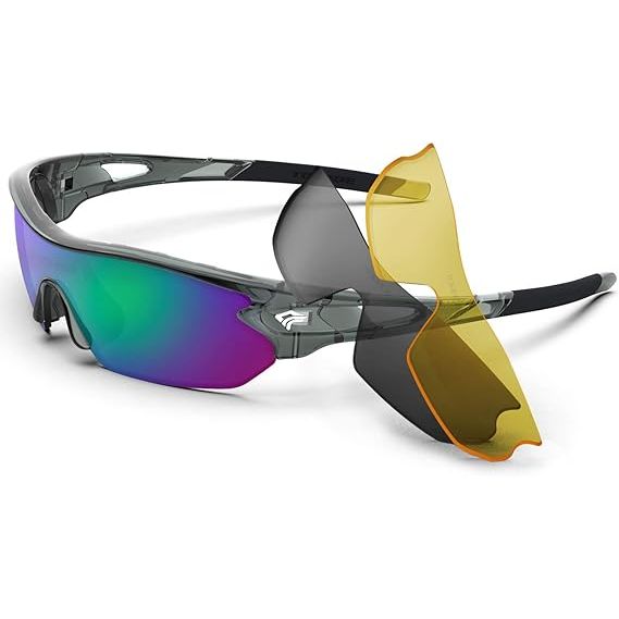 The Torege Sports Sunglasses are a versatile and stylish accessory for outdoor activities. The sunglasses are constructed with a plastic frame and resin lens, providing durability and a lightweight design. The lenses have a non-polarized coating and measure 50 millimeters in width, with a bridge of 35 millimeters.