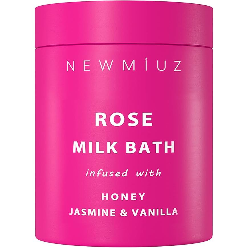 Introducing the Calming Rose Milk Bath by New Miuz. This luxurious bath soak is specially formulated to nourish and hydrate your skin, leaving it looking younger, firmer, and silky-soft. Made with all-natural ingredients, including rose and coconut milk, this bath powder is a treat for the senses.