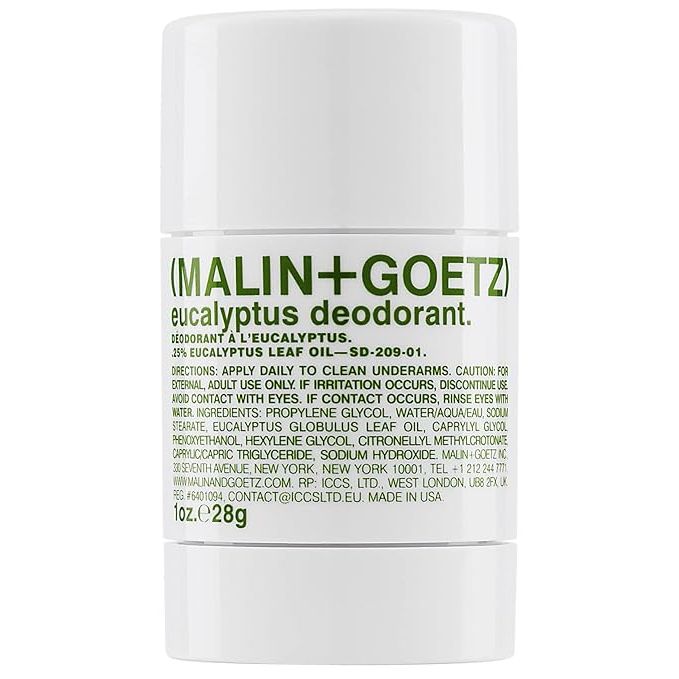 Eucalyptus, Bergamot, and Botanical Deodorant is a natural, aluminum-free deodorant offered by Malin + Goetz. It is designed to provide effective odor and sweat protection for all skin types. This deodorant is available in a 2.6 Fl Oz. size and boasts a range of benefits without leaving any residue or stains.