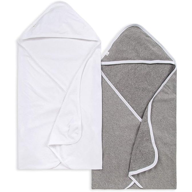 The Burt's Bees Baby Hooded Towel is a must-have for bath time. Made from 100% organic cotton, this towel is not only soft and absorbent, but it is also gentle on baby's delicate skin. The dimensions of 29" x 29" make it the perfect size for wrapping up your little one after bath time.