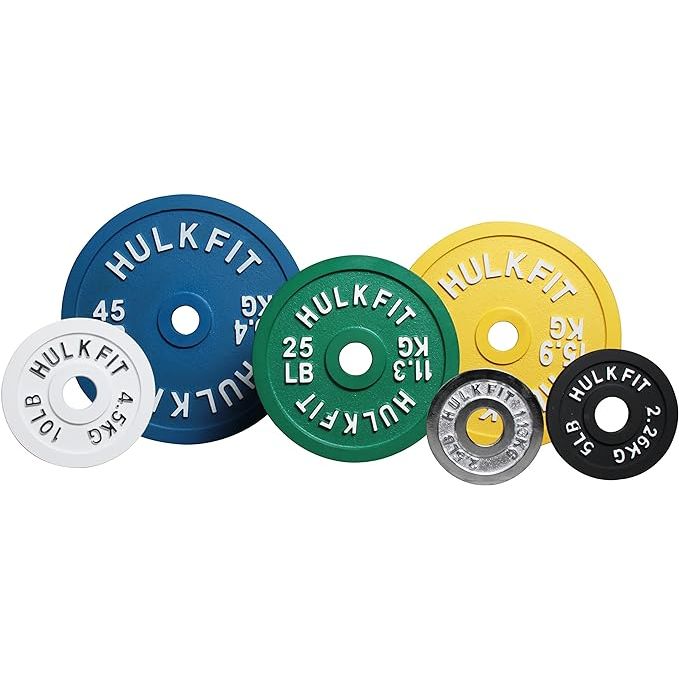 Enhance your strength training routine with HULKFIT 2 Calibrated Steel Weight Plates for Barbells. Constructed with durable premium-grade steel, these weight plates are designed to withstand rigorous workouts and prevent rust or corrosion with a protective coating.