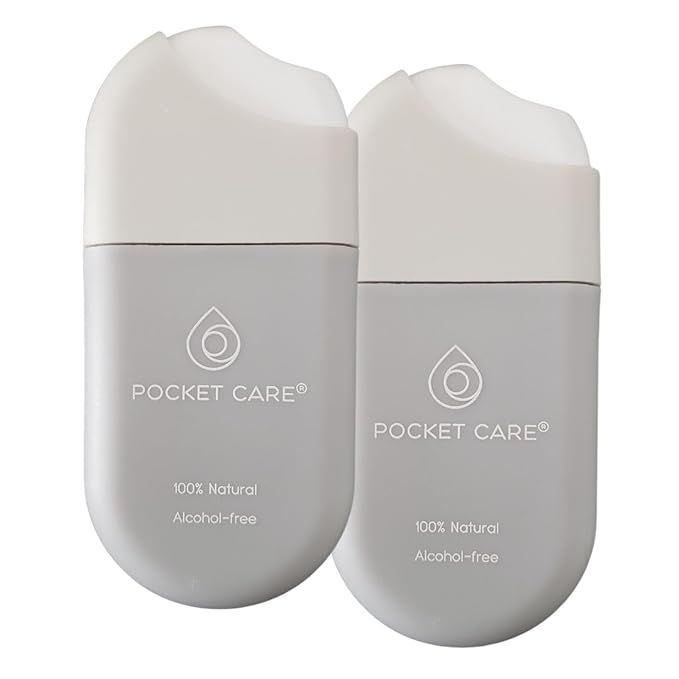POCKET CARE | 2 Pack Eliotrope Scented Hand Sanitizer Spray 1.5 Fl OZ- Spray for Hands | Organic Spray Sanitizer | Travel Size - Travel Accessories | 100% natural (Eliotope image