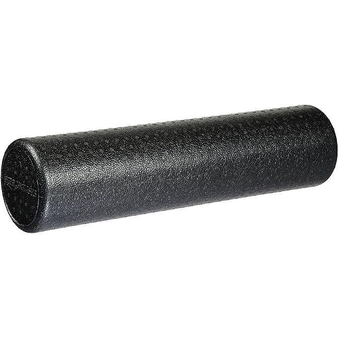 Achieve balance, strength, flexibility, and rehabilitation goals with the high-density foam roller in black. Crafted from firm polypropylene, this durable roller maintains its shape and provides essential support during workouts. The molded edges offer enhanced comfort, making every exercise session enjoyable.