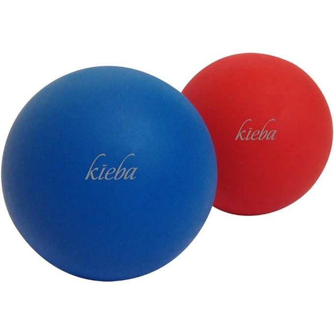 The Kieba Massage Lacrosse Balls are designed to provide relief from muscle knots, myofascial tension, and trigger points. This set of two firm balls come in blue and red, allowing for targeted therapy on different areas of the body. These lacrosse balls are also suitable for yoga therapy, helping to release tension and improve flexibility.