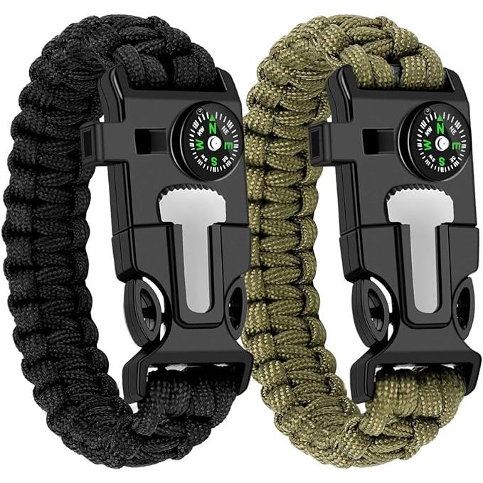 The Ultimate Survival Gear Bracelet is a must-have for any outdoor enthusiast. Compact and tactical, this bracelet contains all the necessary features for survival in the wilderness. Whether you're camping, hiking, hunting, or fishing, this bracelet is designed to ensure your safety and preparedness.