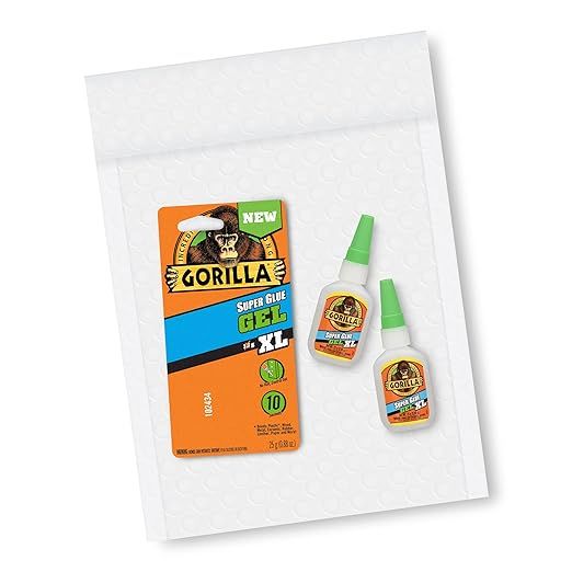 The Gorilla Super Glue Gel is a top-notch adhesive designed to meet all your bonding needs. Its exclusive gel formula offers unrivaled control, ensuring no messy running on vertical surfaces. This hassle-free feature makes it incredibly user-friendly, as it stays precisely where you apply it until you're ready to finalize the bond.