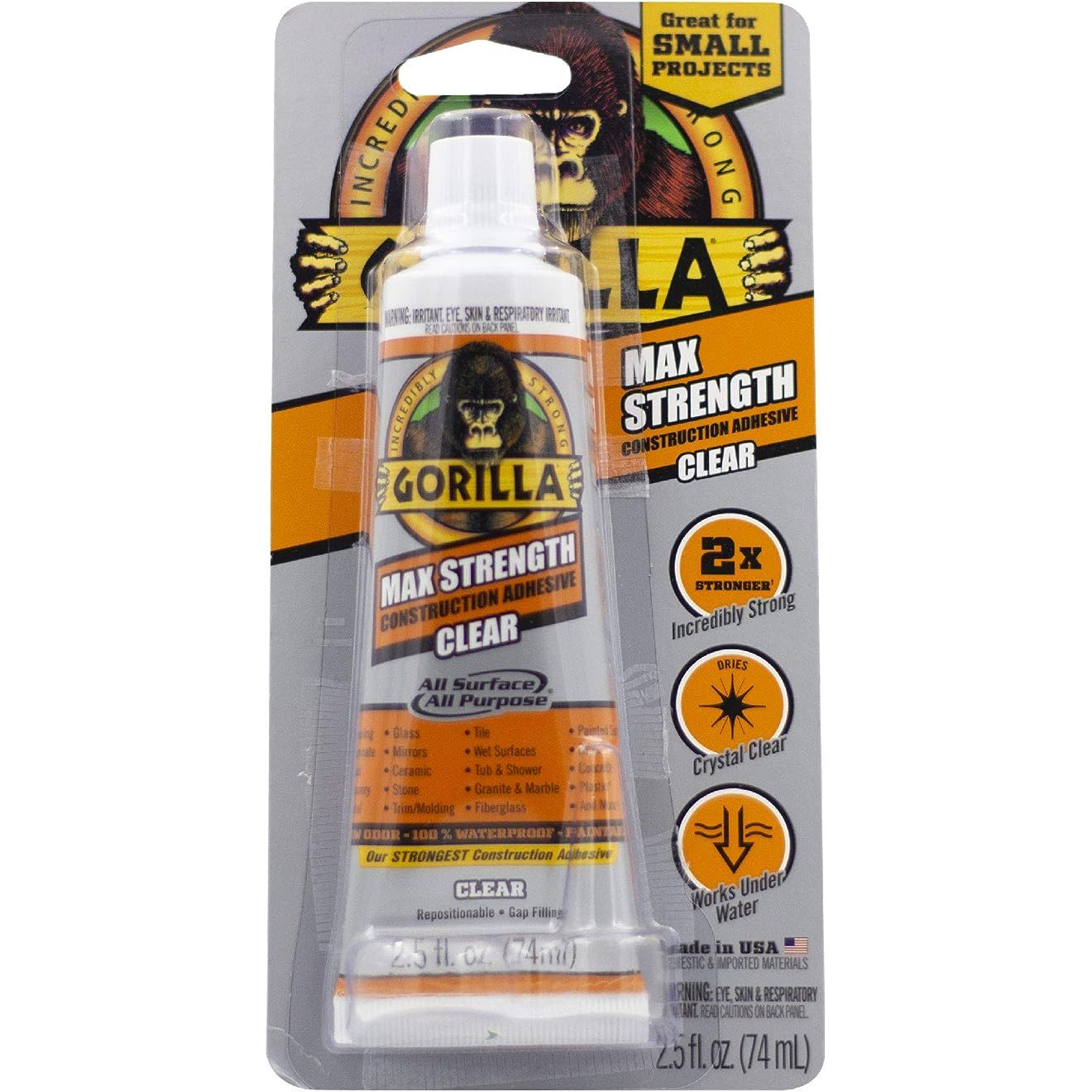 Introducing our strongest construction adhesive formula, now 2X stronger than the renowned Gorilla Heavy Duty Construction Adhesive Ultimate. This remarkable product is designed to provide unparalleled bonding strength for all your construction projects.