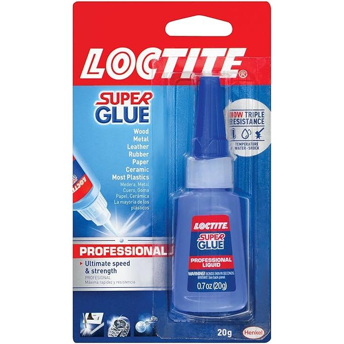 Introducing the Loctite Super Glue Professional – the ultimate solution for your heavy-duty projects and repairs. This top-notch adhesive outperforms ordinary glues, ensuring a faster and stronger bond that can handle even the toughest tasks. Its quick and easy application allows for a lightning-fast setting time of just 15-30 seconds, eliminating 