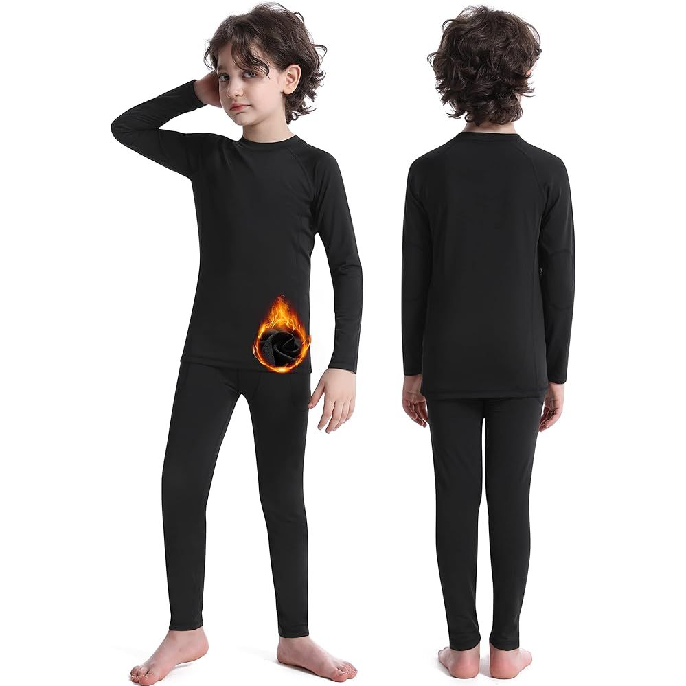 Roadbox Kids Thermal Underwear Set is a high-quality base layer clothing option designed specifically for youth. This set, comprised of compression tops and bottoms, offers both comfort and functionality for activities like skiing, snowboarding, or any winter outdoor adventure.