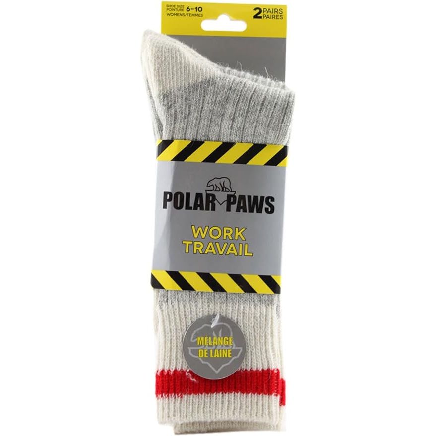 Upgrade your work sock game with Polar Paws Women's Wool Work Socks. Crafted to perfection, these socks offer the perfect blend of warmth, comfort, and durability for long hours on the job or outdoor adventures. Designed specifically for women, these socks provide optimal protection and support to keep your feet cozy and dry in cold weather conditi