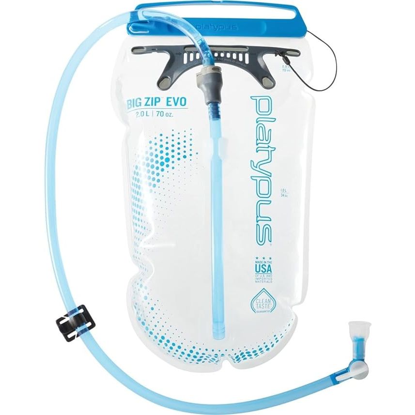 The Platypus Big Zip EVO Reservoir is a highly popular hydration system designed to provide ease, convenience, and reliable performance for outdoor enthusiasts. This compact and versatile reservoir offers a range of features that make it a favorite amongst hikers, campers, and adventurers.
The reservoir boasts a durable construction using taste-fre