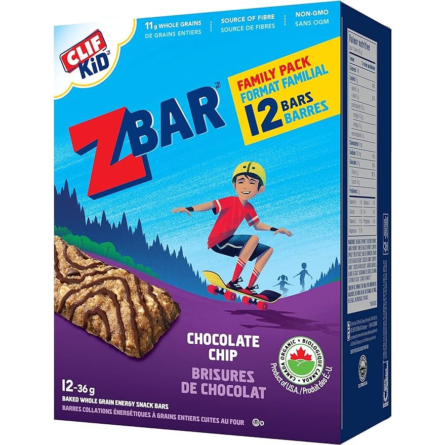 Discover the perfect snack for kids with Zbar, a soft-baked organic treat that combines the delicious taste of a chocolate chip cookie with wholesome nutrition. With 8-10g of whole grains and a good source of fiber, Zbar keeps your little ones satisfied and nourished throughout the day.