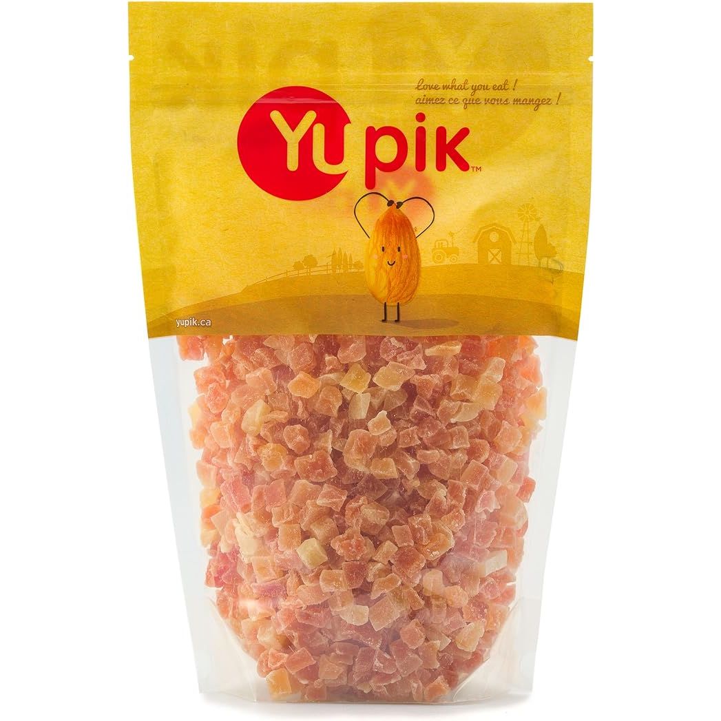 Yupik Diced Papaya, Sulfite-Free Candied Fruit, 1Kg is a popular candied fruit option that offers a delightful taste and rich texture. This product is made from high-quality papaya, which is diced and candied to create bite-sized pieces.
One of the standout features of Yupik Diced Papaya is its sulfite-free composition.