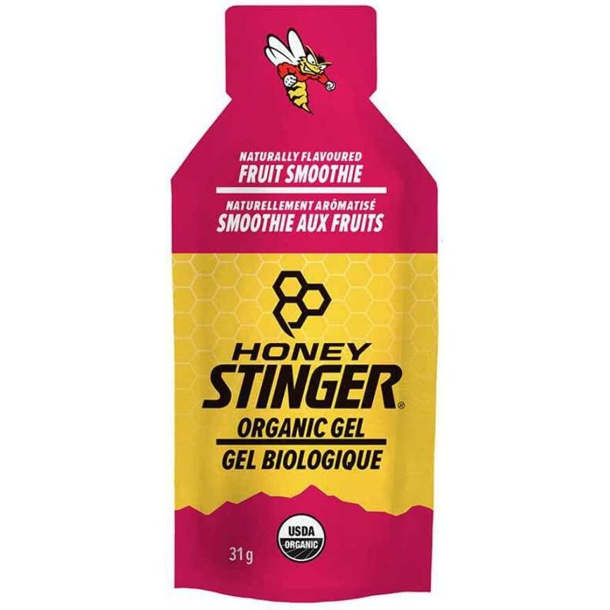 Honey Stinger Organic Energy Gel: Fruit Smoothie, Box of 24, is a popular product designed to provide athletes and individuals with a quick and convenient energy boost during intense physical activities such as running, cycling, or hiking. These organic energy gels are free from artificial additives and are made with high-quality ingredients, makin