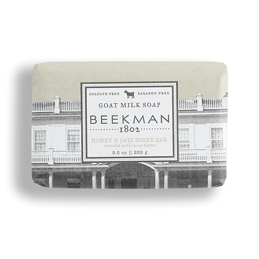 The Beekman 1802 Goat Milk Body Soap Bar is a 9 oz soap bar that is specifically designed to nourish, moisturize, and hydrate the skin. Made from 100% vegetable soap with the added benefit of lactic acid, this soap is an ideal choice for individuals with sensitive skin.