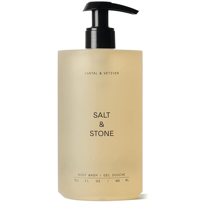 Salt & Stone Antioxidant-Rich Body Wash | Cleanse, Nourish & Soften Skin with Niacinamide & Hyaluronic Acid | Free From Parabens, Sulfates & Phthalates image