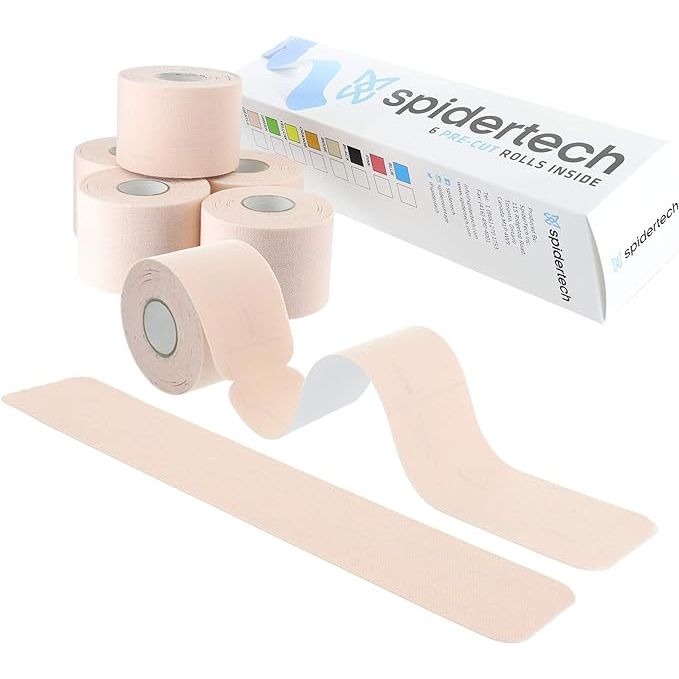 Improve your athletic performance and aid in injury recovery with the SpiderTech Precut Roll Gentle Kinesiology Tape. This pack of six rolls is a popular choice among athletes for its effectiveness in reducing pain and inflammation associated with strains and sprains.