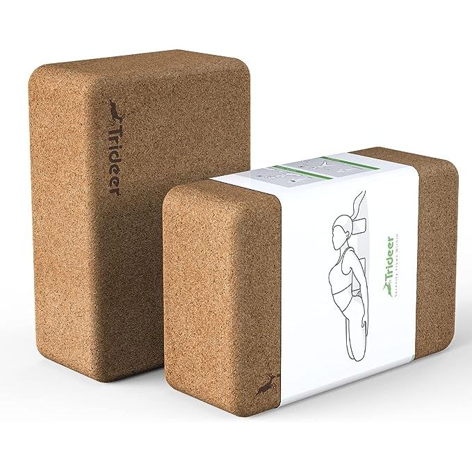 Introducing the Trideer Cork Yoga Blocks, the eco-friendly choice for enhancing your yoga practice. Crafted from sustainably harvested cork oak, these blocks are renewable, recyclable, and meet CA's Prop 65 safety standards. Feel confident using these durable and stable blocks for various exercises, including yoga, Pilates, and more.