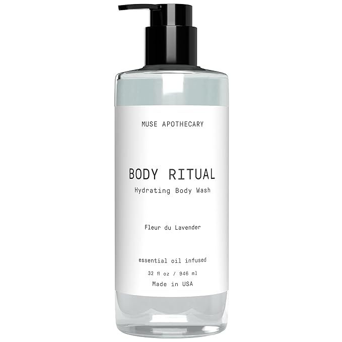 Introducing a luxurious body wash that combines the power of essential oils with the therapeutic benefits of aromatherapy—Muse Bath Apothecary Body Ritual Hydrating Body Wash. Specifically designed for both women and men, this natural body wash comes in a generous 32-ounce bottle.