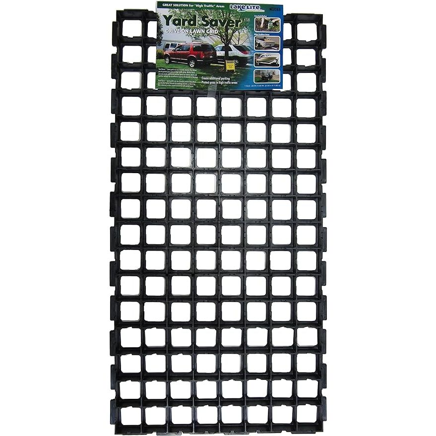 Enhance and protect your lawn or outdoor space with the Yard Saver FGLLI01874-5PK Drive-On Lawn Grid. This pack of five grids offers a versatile and durable solution for creating a stable and reinforced surface for vehicles, pedestrians, or equipment. Measuring at 38.5 x 19 x 1.25 inches, these grids provide substantial coverage while maintaining a