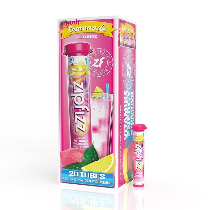 Zipfizz Energy Drink Mix is a popular pink lemonade-flavored electrolyte hydration powder that provides a quick energy boost and replenishes essential vitamins and minerals. Each pack contains 20 individual servings, making it the perfect choice for those on the move.